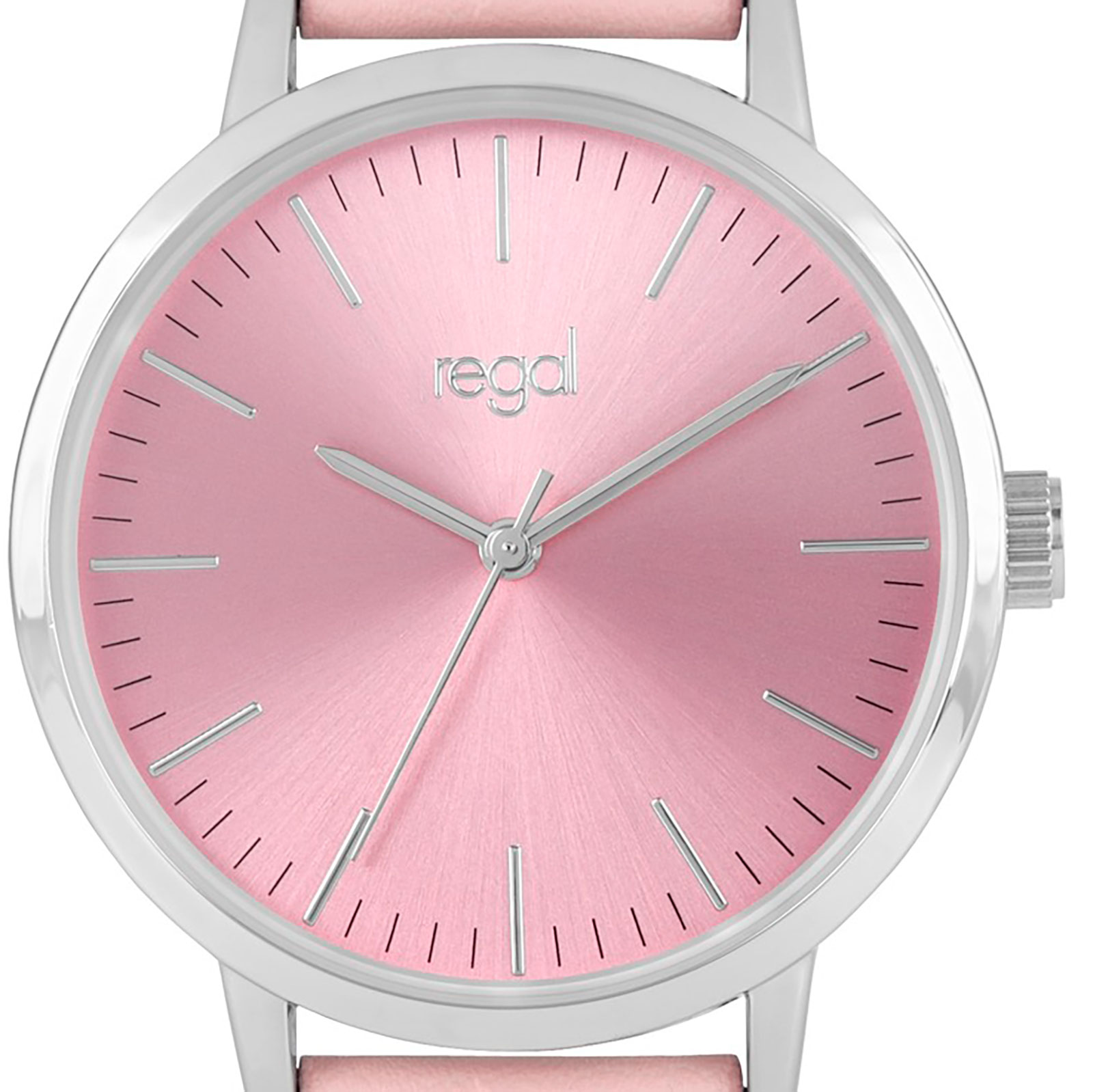 Regal damklocka - rosa band, silverton/rosa, 36mm
