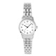 Moretime damklocka - datum, silver/vit, 26 mm