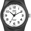 Q&Q barnklocka - gummiband, svart/vit, 24 mm