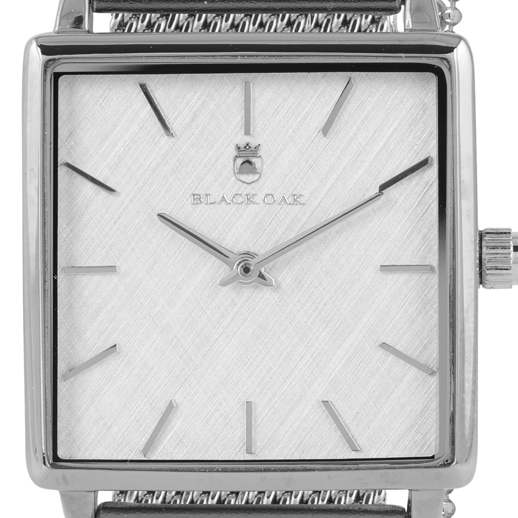 Black Oak Statement klockset - silver, 26mm