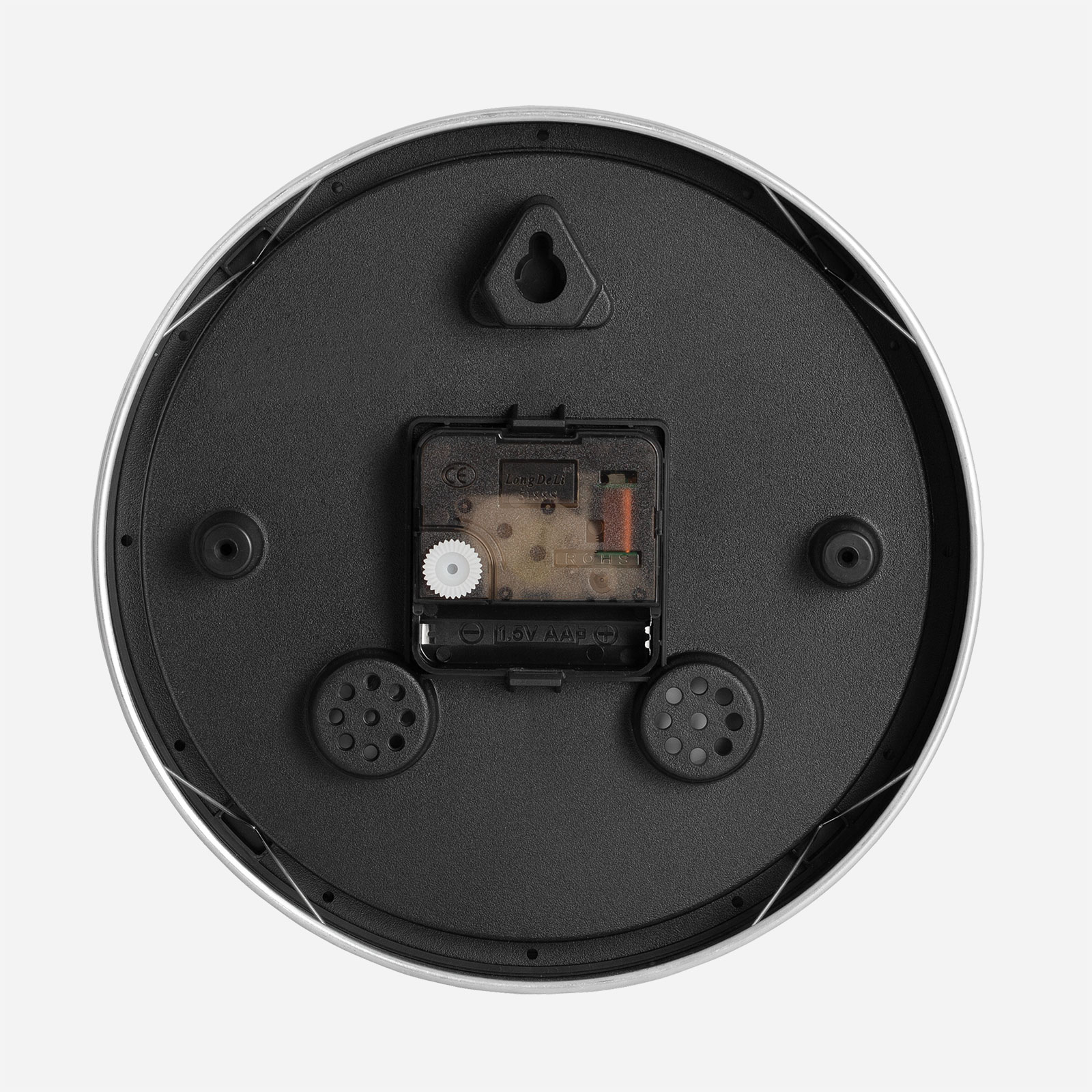 Väggklocka - vit/silver, 20 cm