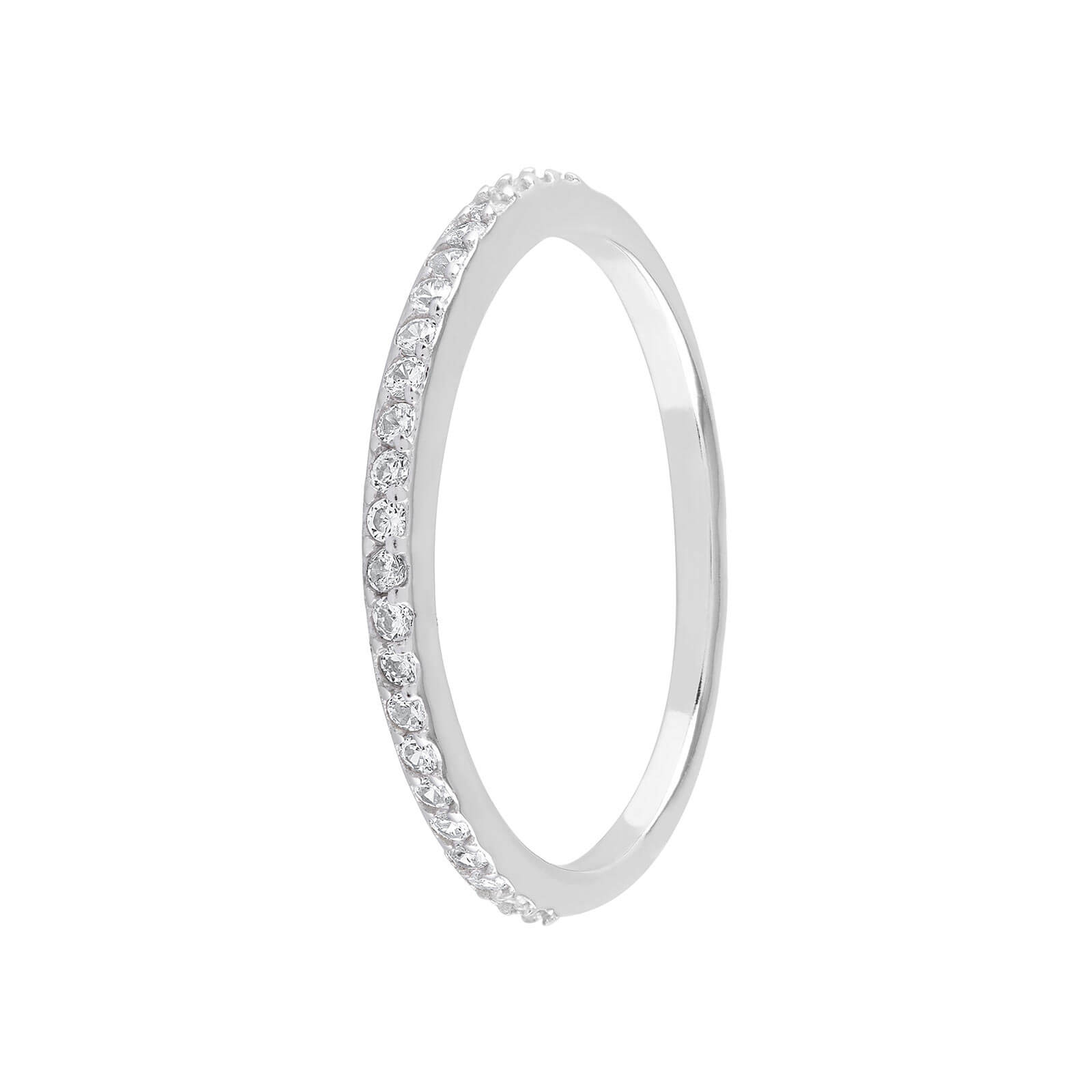 Halvalliansring Sterling Silver