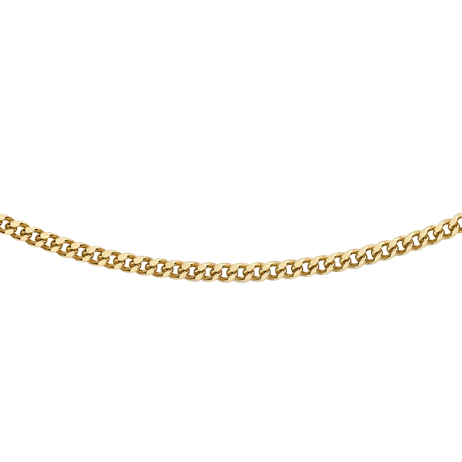 Halsband 9k guld - Pansarlänk 51 cm