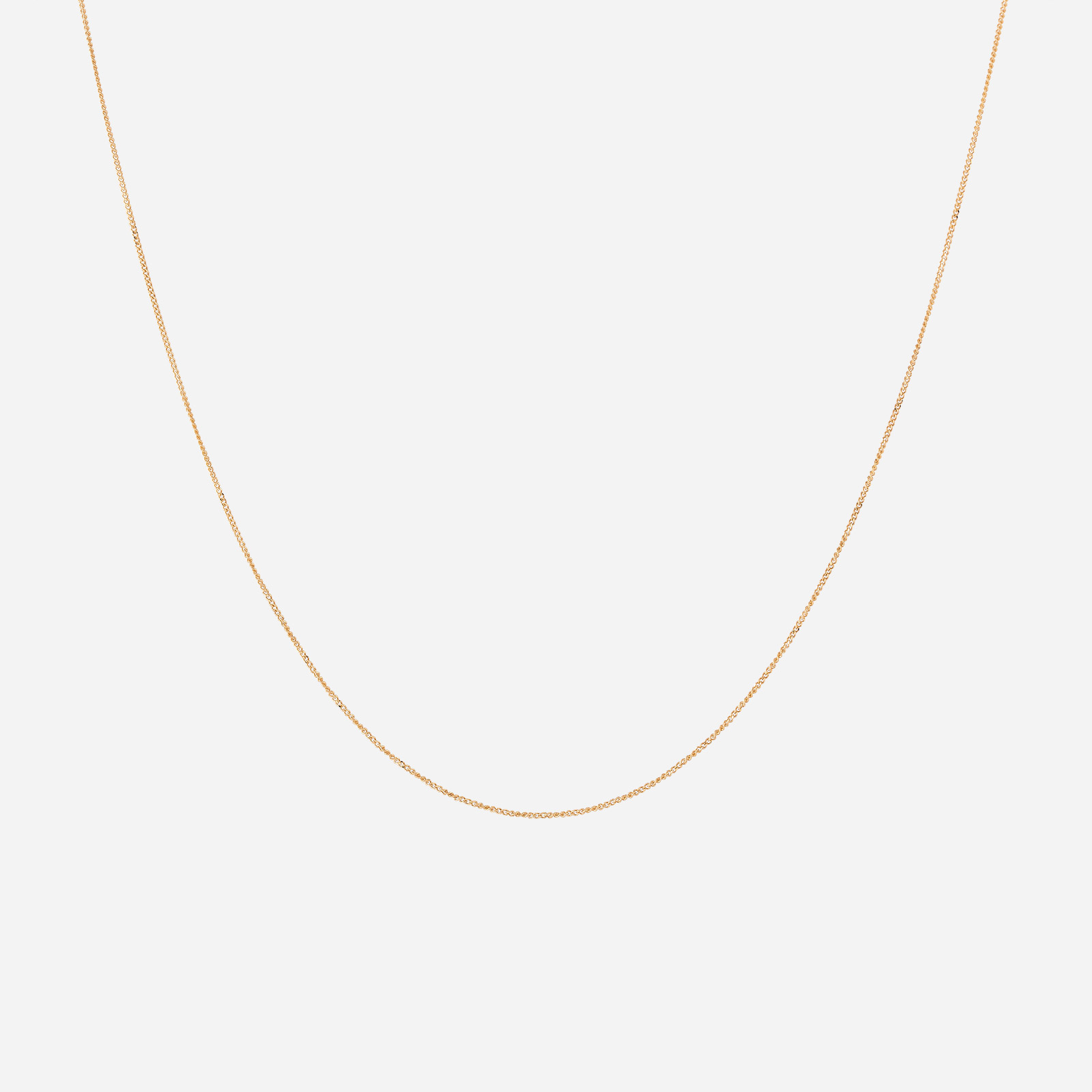 Halsband 18k guld - Pansarlänk 38+4 cm / 0,7 mm