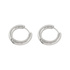 Silverfärgade örhängen - Hoops 11 mm