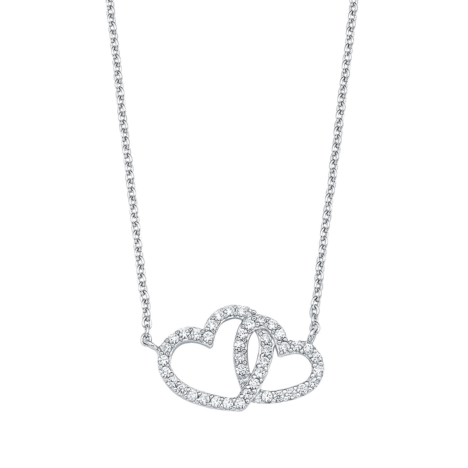 Halsband 925 Sterling Silver - Hjärtan