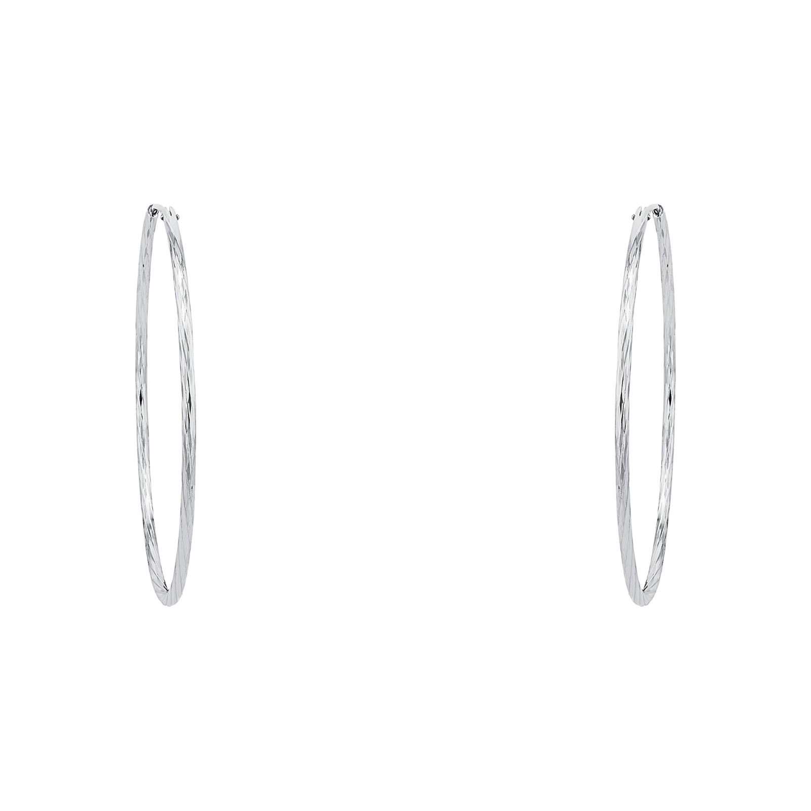 Örhängen 925 Sterling Silver - creoloer 5,5 cm