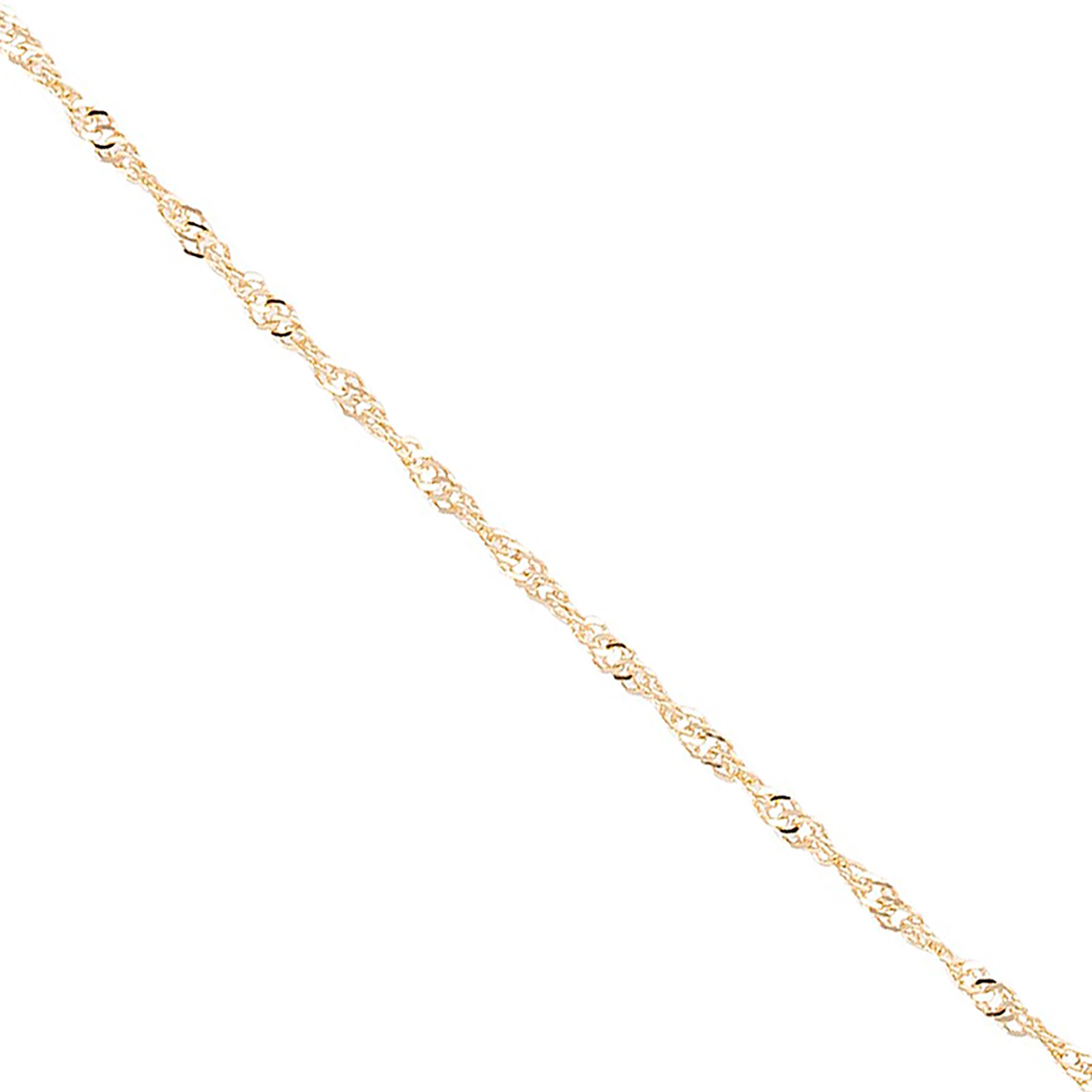 18K Guldkedja Singapore tunn 42cm