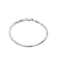 Silverarmband dam  - tvinnade länkar, 19 cm