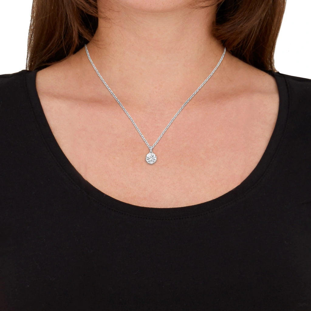 Silverhalsband - vit Kubisk Zirkonia