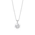 Silverhalsband - vit Kubisk Zirkonia