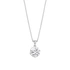 Silverhalsband - vit Kubisk Zirkonia