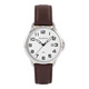 Moretime herrklocka - silver/brun, 50m, 38 mm