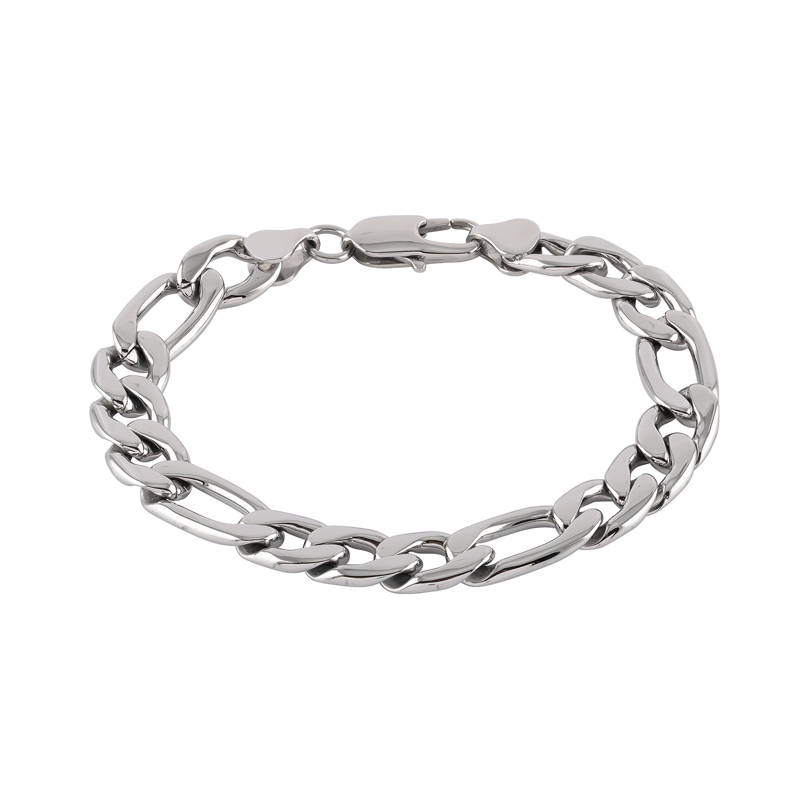 Armband herr stål - figarolänk
