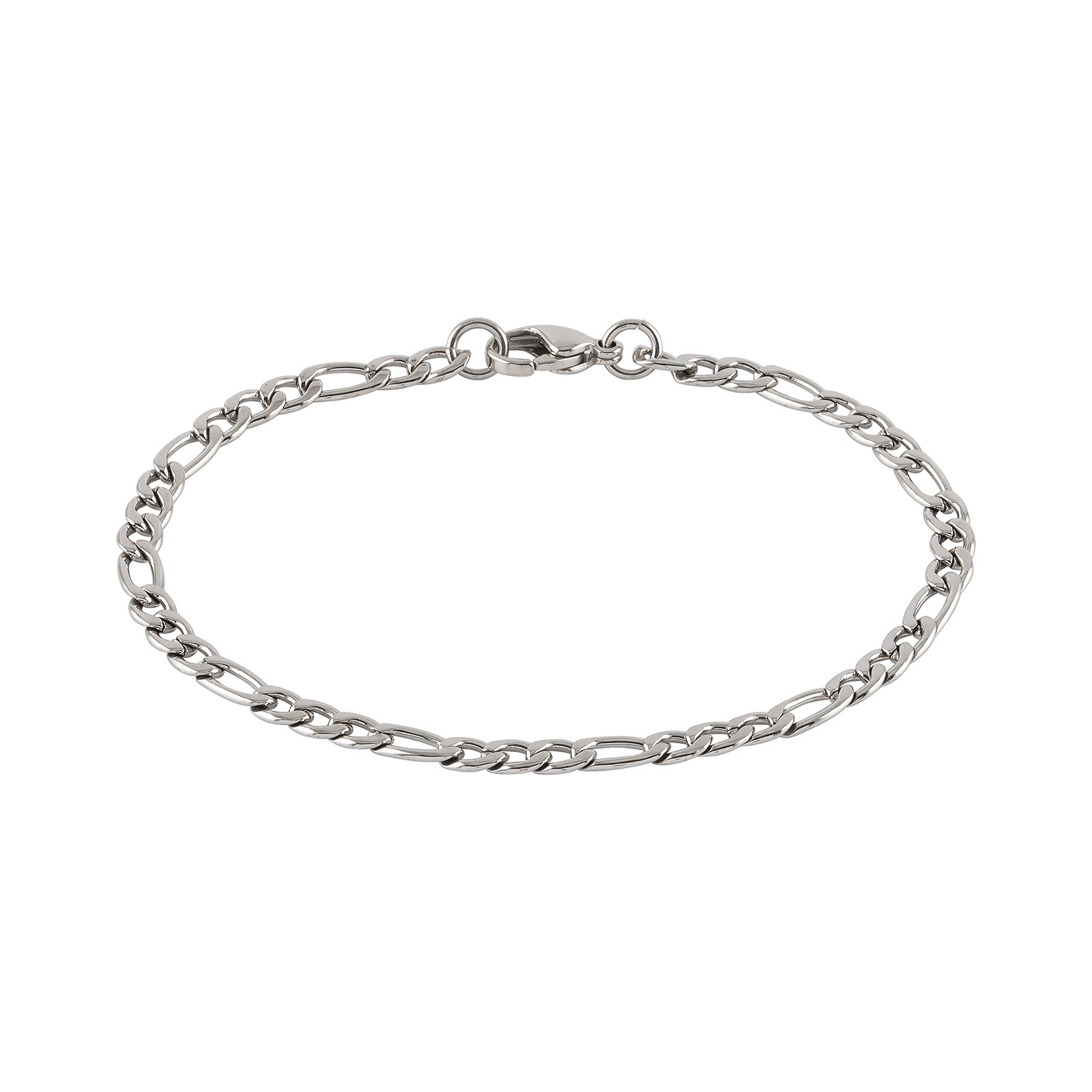 Armband herr stål - figarolänk