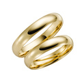 Förlovningsring 9k guld - Kupad 4 mm