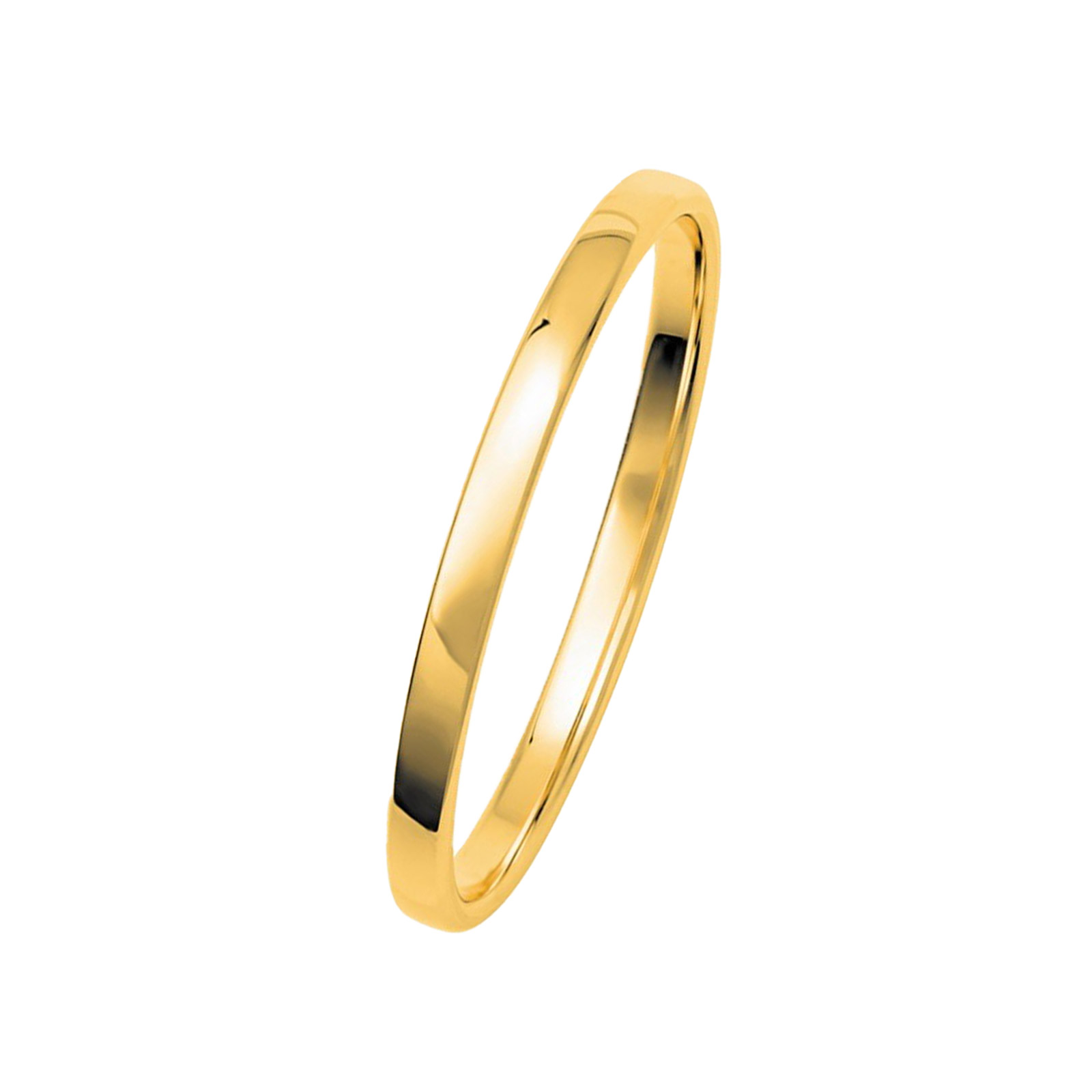 Förlovningsring 18k guld - Slät 2 mm / 1,1 mm