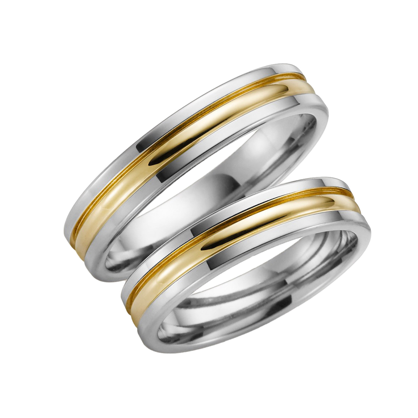 Förlovningsring 18k guld - Rak 4,5 mm / 1,6 mm