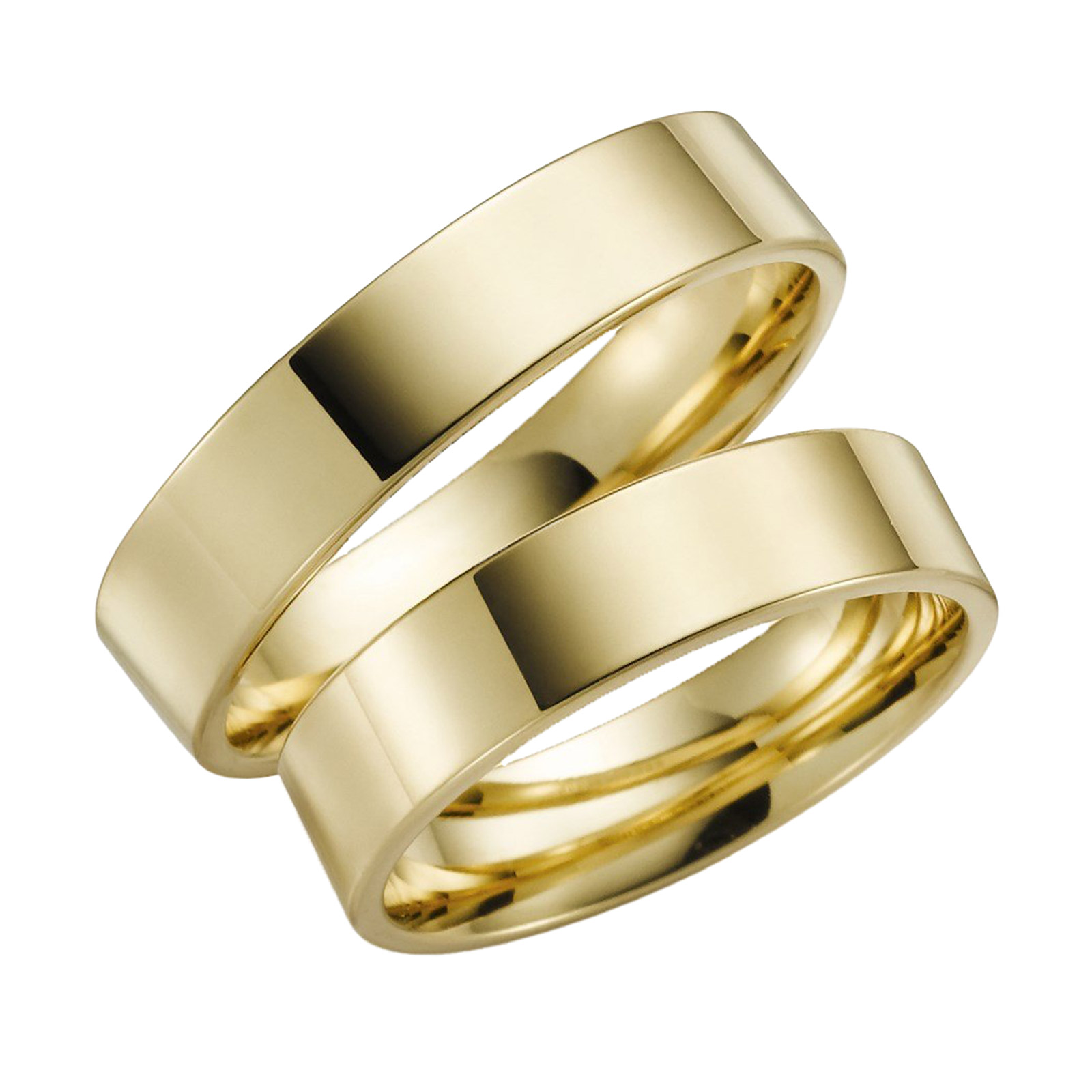 Förlovningsring 18k guld - Rak 5 mm / 1,4 mm