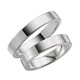 Förlovningsring 18k vitguld - Rak 4 mm / 1,5 mm