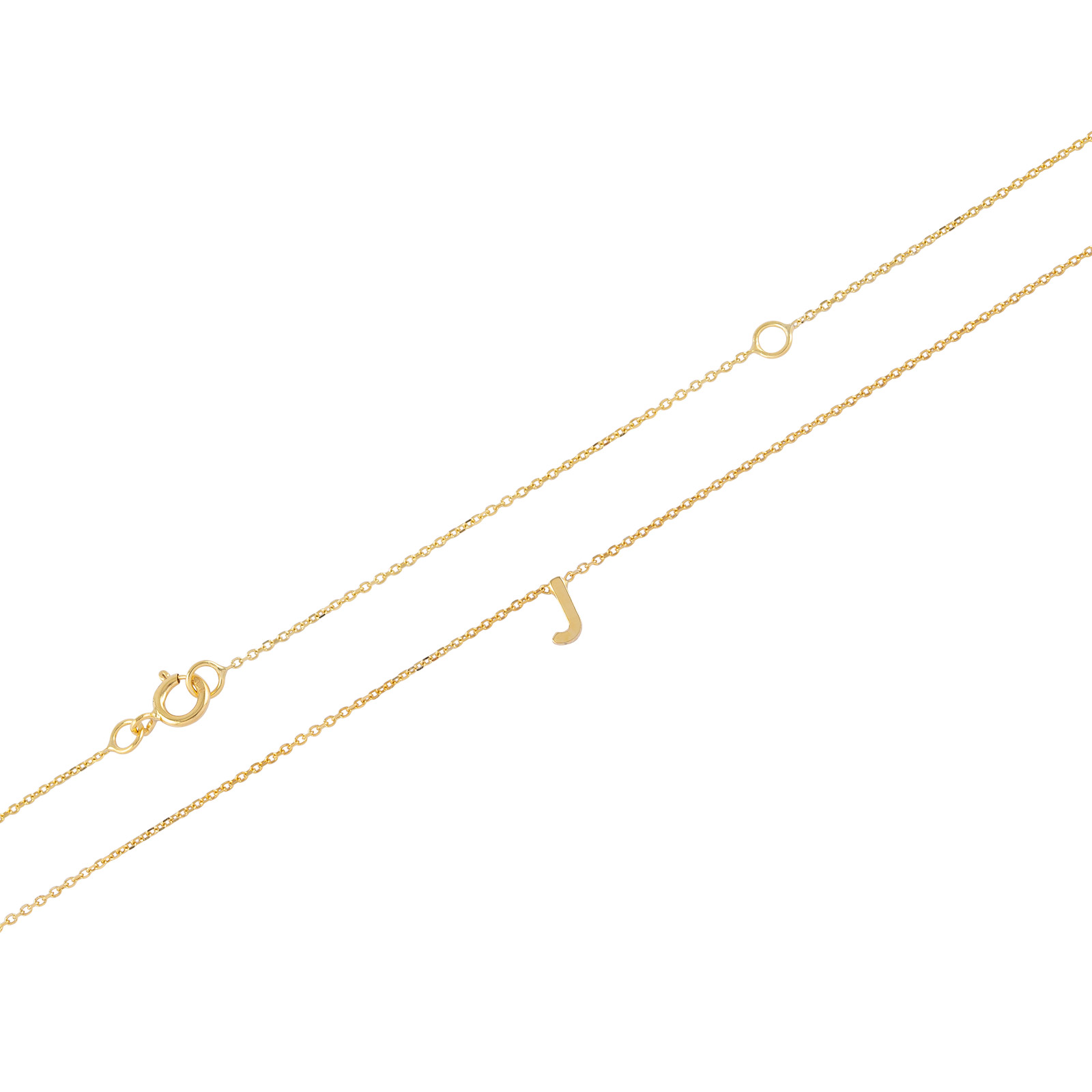 Halsband 9k guld - Bokstav J