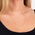 Halsband 18k guld - Pansarkedja 45+5 cm