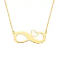 Gravyrhalsband guldpläterat 925 Sterling silver - Infinity
