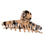 Hårklämma leopard smal - 11 cm