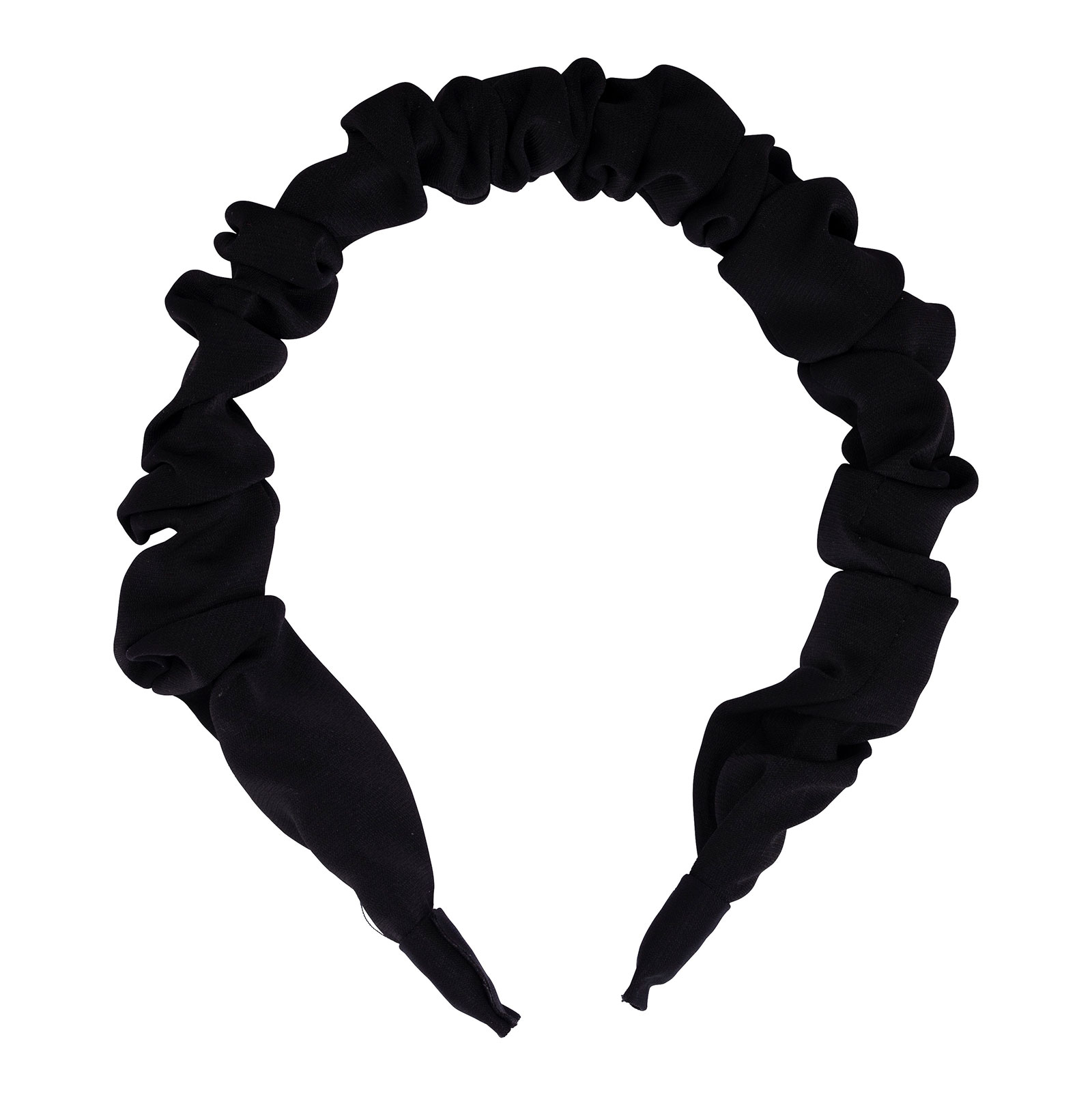 Diadem rynkat - svart