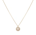 Guldfärgat halsband stjärntecken symbol - Väduren