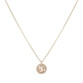 Guldfärgat halsband stjärntecken symbol - Stenbocken