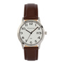 Moretime herrklocka - silver/brun, snirkliga siffror