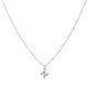 Silverfärgat halsband - bokstav N