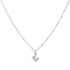 Silverfärgat halsband - bokstav M