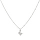 Silverfärgat halsband - bokstav M