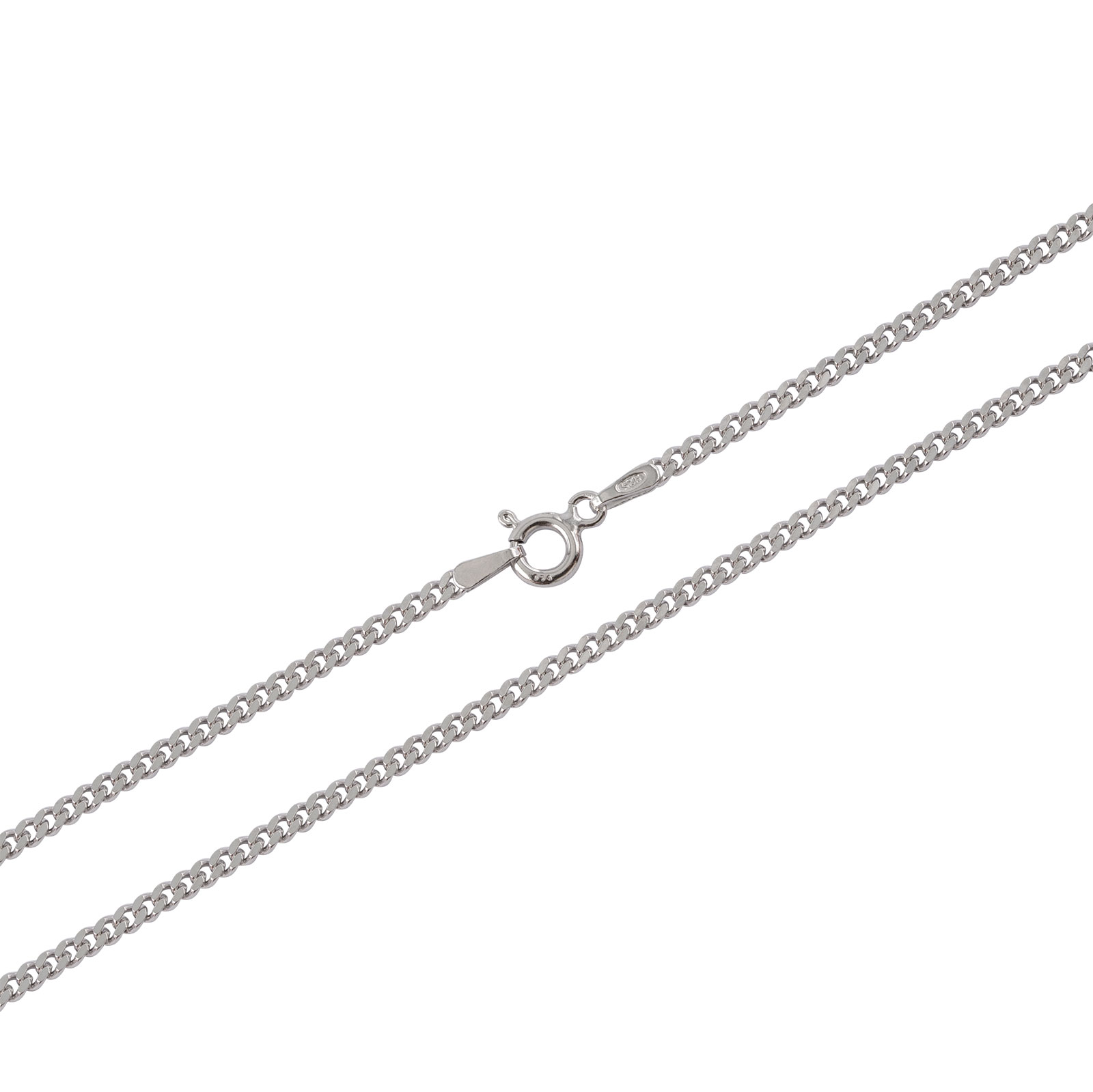 Silverhalsband pansarlänk - 1,25 mm bred