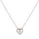 Silverhalsband med hjärtberlock 42+3 cm