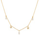 Guldpläterat silverhalsband - odlade pärlor 42+3 cm