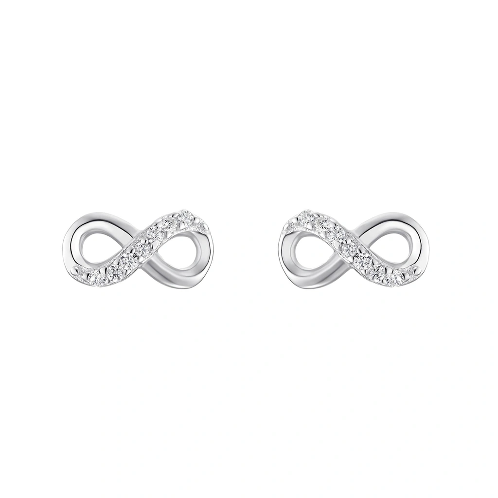 Silverörhängen - Studs 12 mm