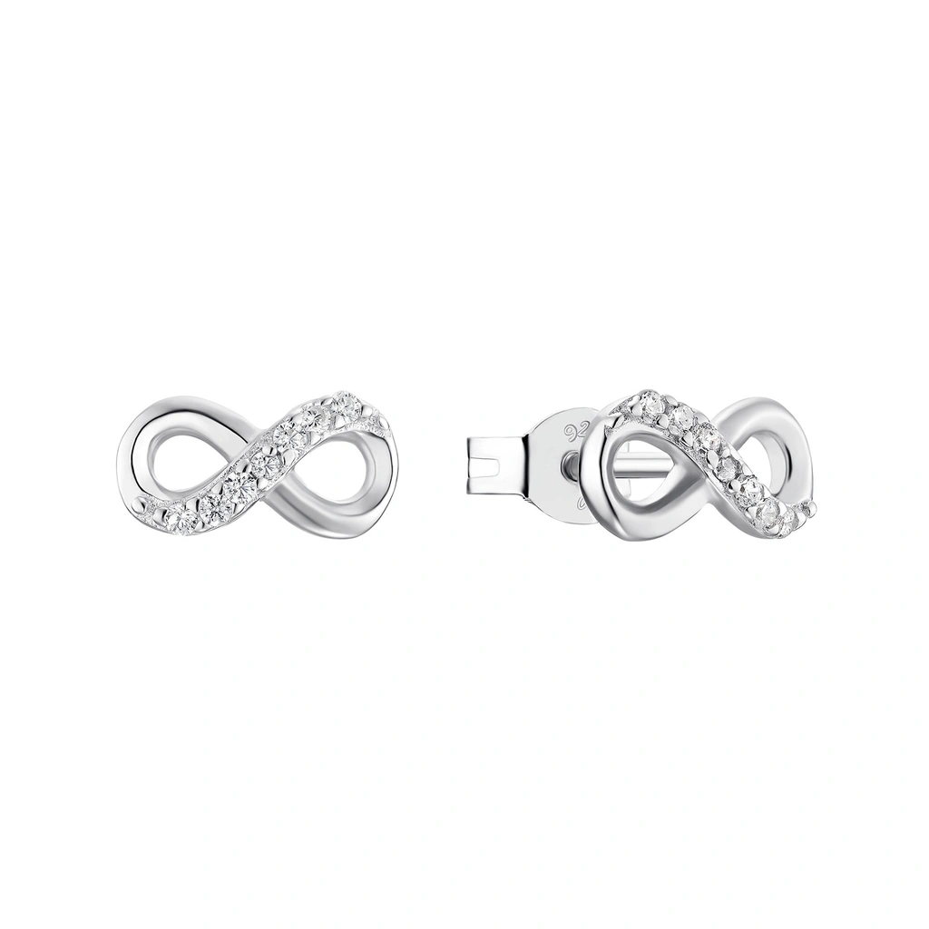 Silverörhängen - Studs 12 mm