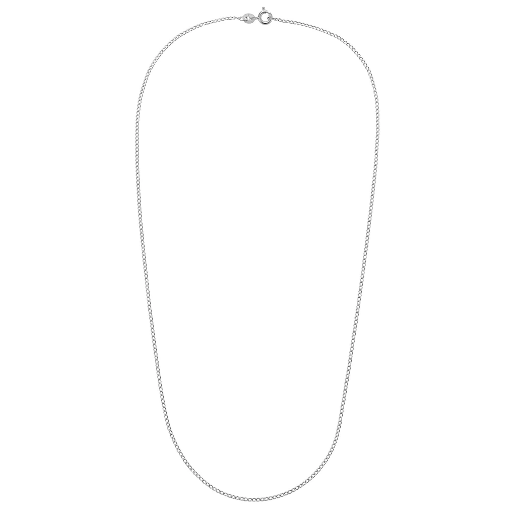 Silverhalsband, pansarkedja - 38 cm / 1,5 mm