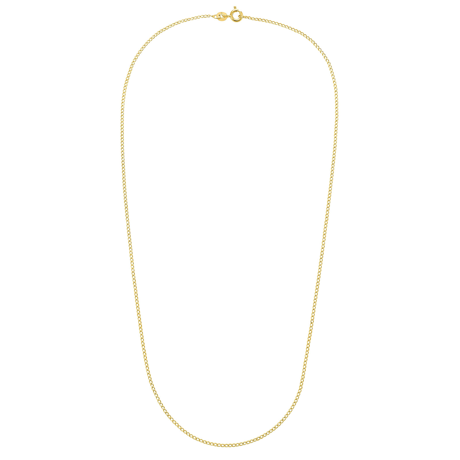 Halsband 9k guld -Pansarkedja 42 cm
