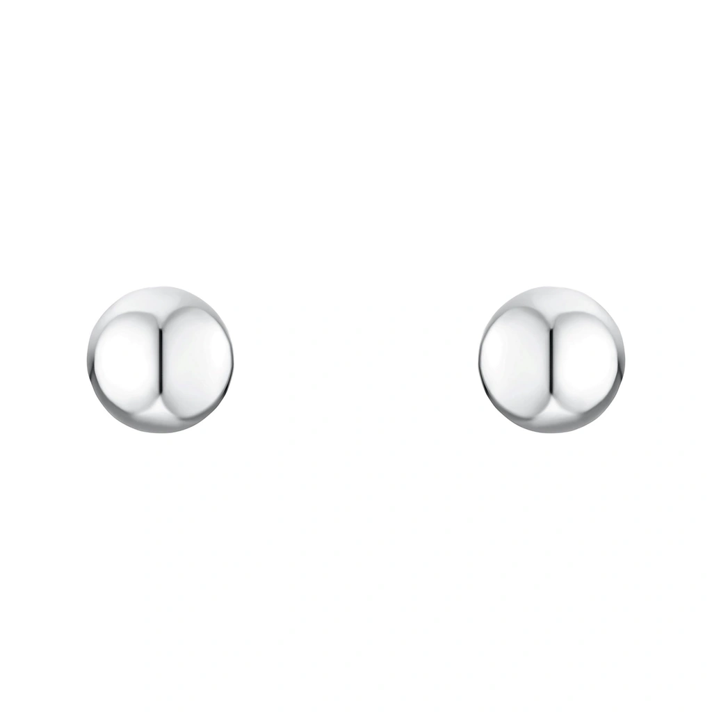 Silverörhängen, studs bollar - 5 mm