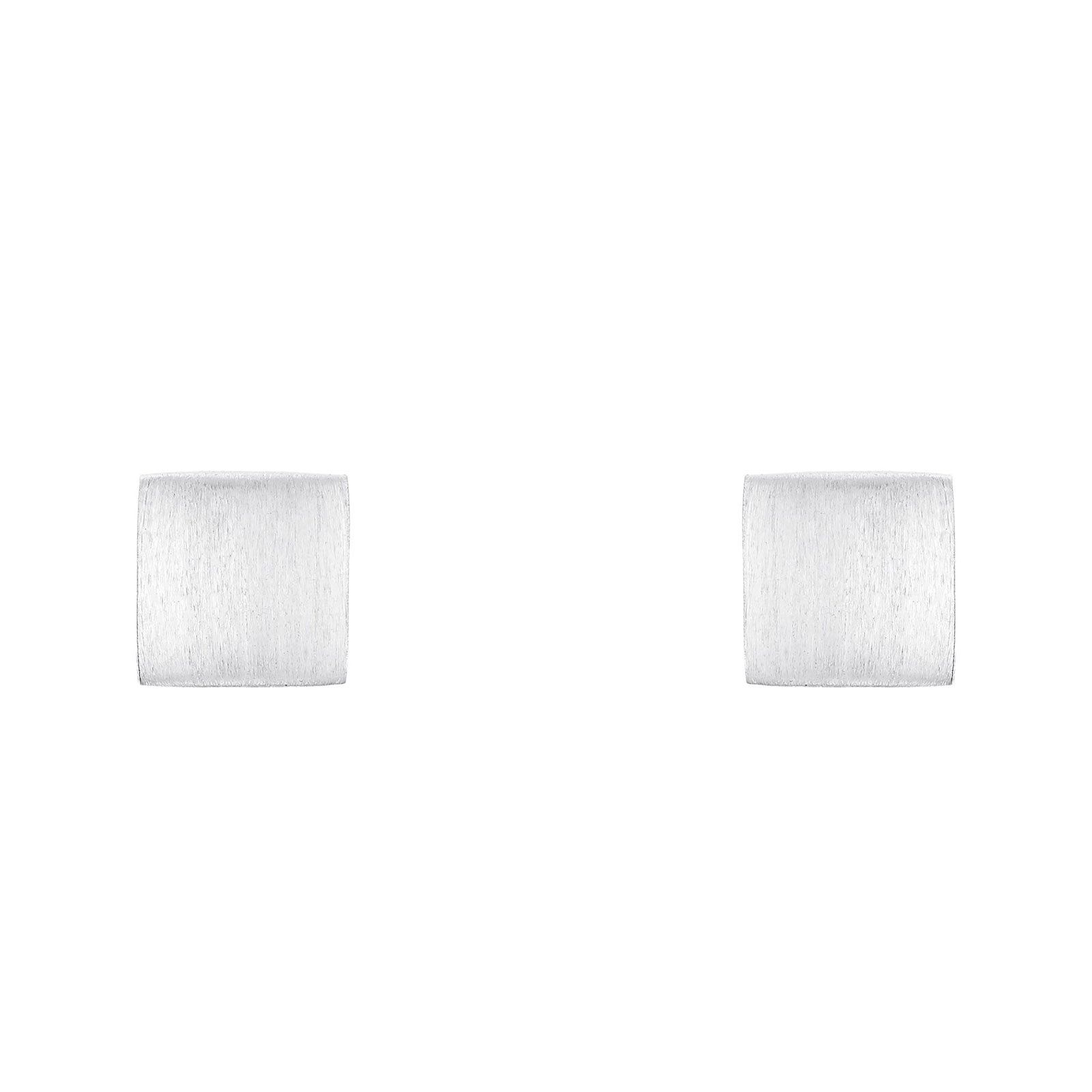 Silverörhängen - kvadratiska studs, 14 mm