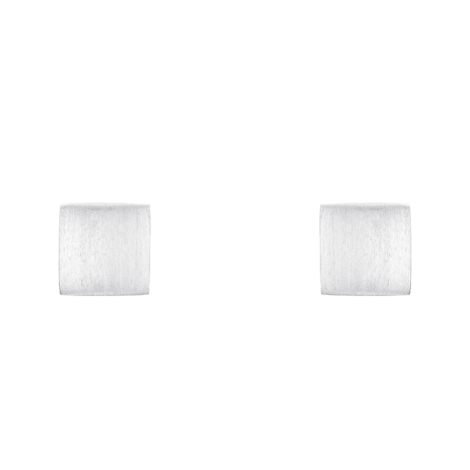 Silverörhängen - kvadratiska studs, 14 mm