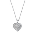 Halsband med hänge Sterling Silver 925 - Hjärta, 42 cm