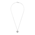 Silverhalsband - hjärta/vinge, 42 cm
