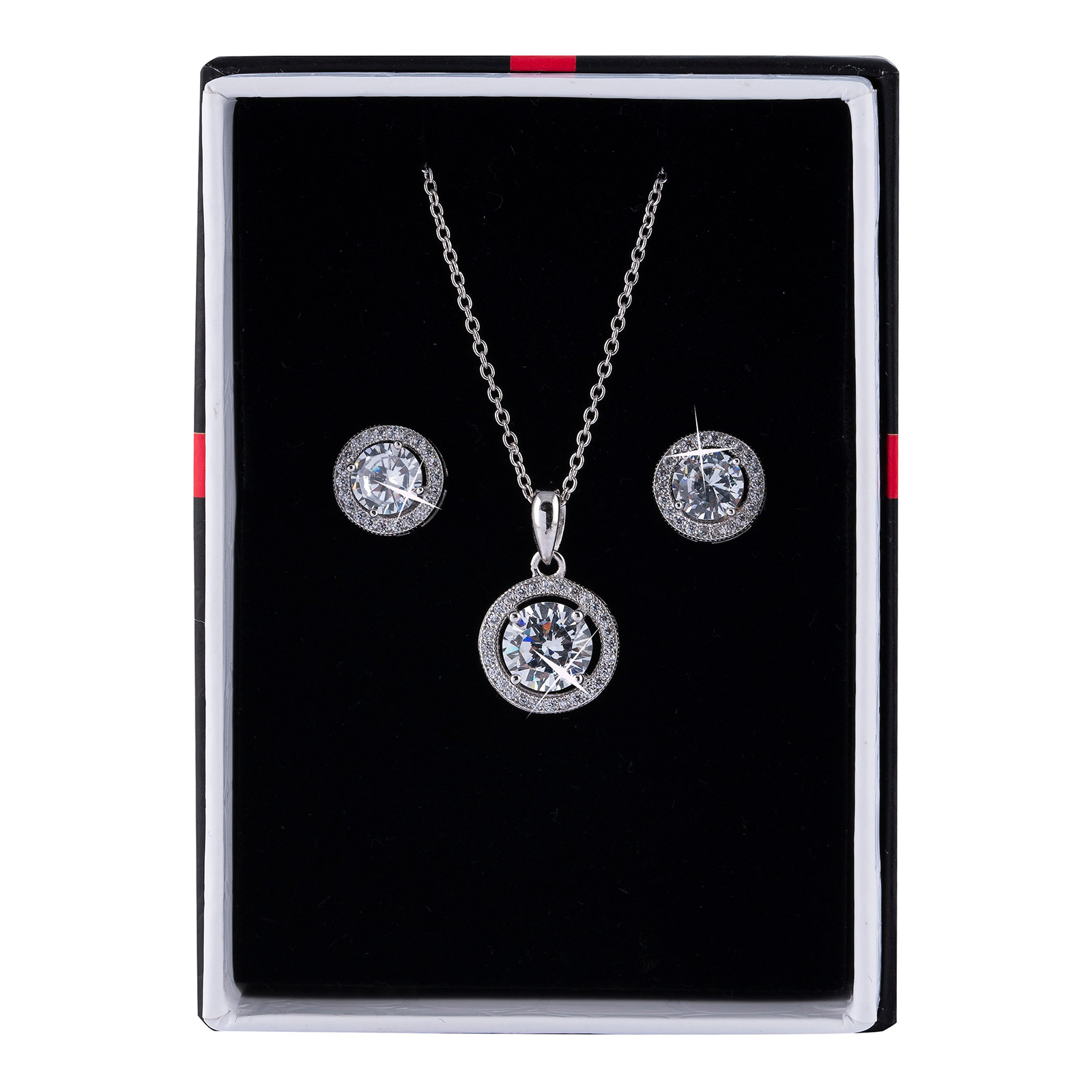 Smyckesset i Sterling Silver 925 - örhängen och halsband