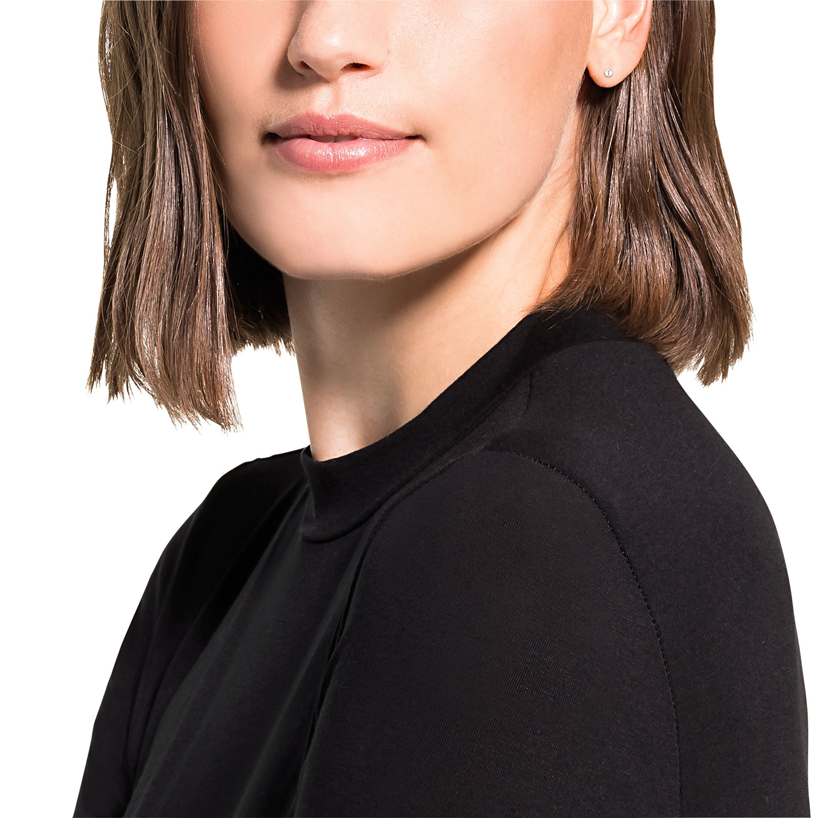 Silverörhängen, studs bollar - 4 mm