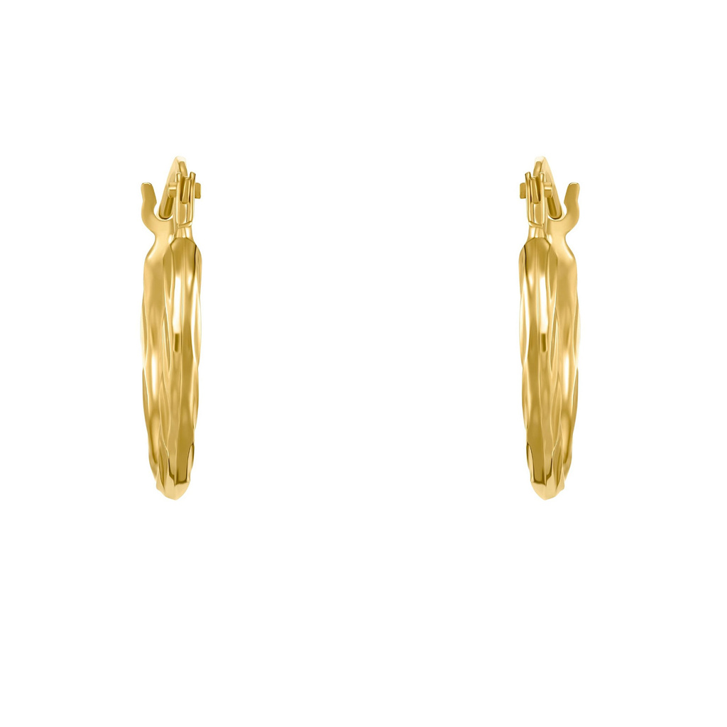 Örhängen 9k guld - Hoops 16 mm